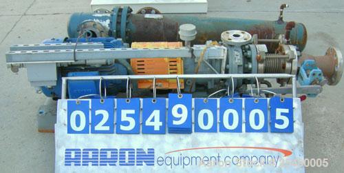 Used Goulds Centrifugal Pump, model 3296, S Group, size 1.5x3-8, 316 stainless steel. 3" inlet, 1-1/2" outlet, approximately 6.75'' diameter impeller. Rated approximately 135 gallons per minute at 18...