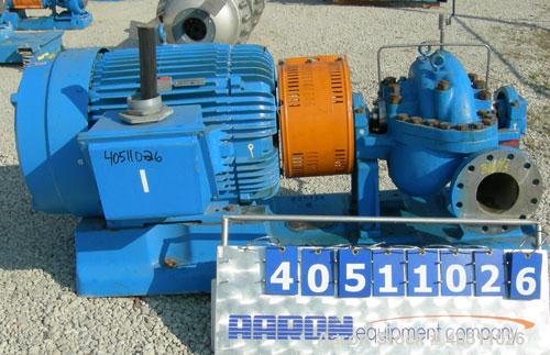 Used Goulds Centrifugal Pump, Model 3316M, size 4x6-11HG, 316 stainless steel. 6" inlet, 4" outlet, approximately 10.875" diameter impeller. Rated approximately 600 gallons per minute at 815' head at...