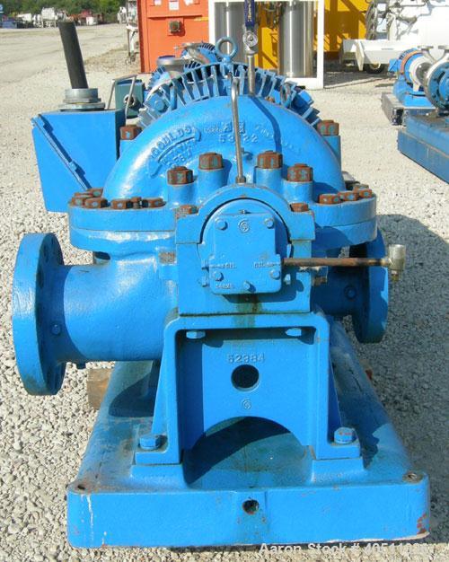 Used Goulds Centrifugal Pump, Model 3316M, size 4x6-11HG, 316 stainless steel. 6" inlet, 4" outlet, approximately 10.875" diameter impeller. Rated approximately 600 gallons per minute at 815' head at...