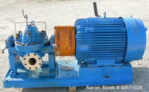 Used Goulds Centrifugal Pump, Model 3316M, size 4x6-11HG, 316 stainless steel. 6" inlet, 4" outlet, approximately 10.875" diameter impeller. Rated approximately 600 gallons per minute at 815' head at...