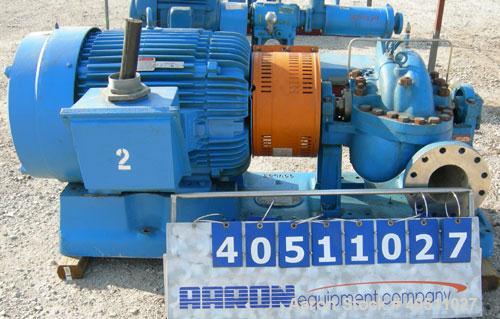 Used Goulds Centrifugal Pump, Model 3316M, size 4x6-11HG, 316 stainless steel. 6" inlet, 4" outlet, approximately 10.875" diameter impeller. Rated approximately 600 gallons per minute at 815' head at...