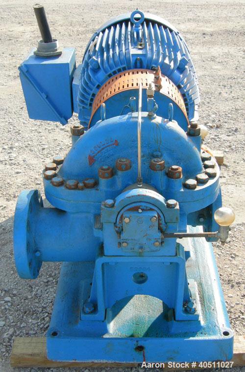 Used Goulds Centrifugal Pump, Model 3316M, size 4x6-11HG, 316 stainless steel. 6" inlet, 4" outlet, approximately 10.875" diameter impeller. Rated approximately 600 gallons per minute at 815' head at...
