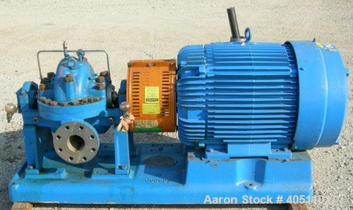 Used Goulds Centrifugal Pump, Model 3316M, size 4x6-11HG, 316 stainless steel. 6" inlet, 4" outlet, approximately 10.875" diameter impeller. Rated approximately 600 gallons per minute at 815' head at...
