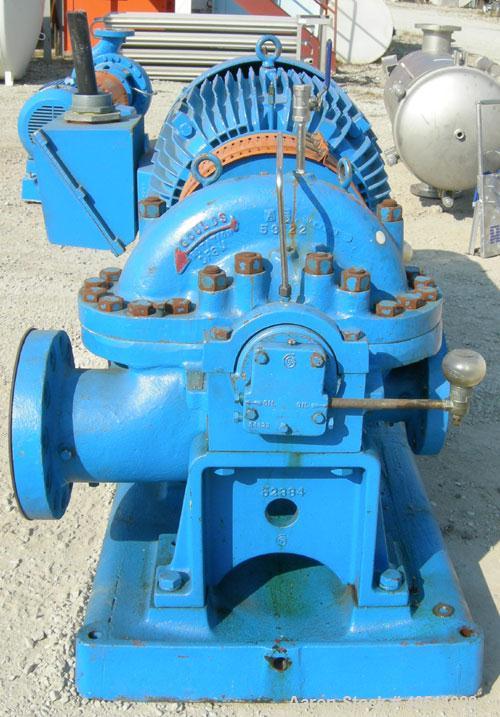 Used Goulds Centrifugal Pump, Model 3316M, size 4x6-11HG, 316 stainless steel. 6" inlet, 4" outlet, approximately 10.875" diameter impeller. Rated approximately 600 gallons per minute at 815' head at...