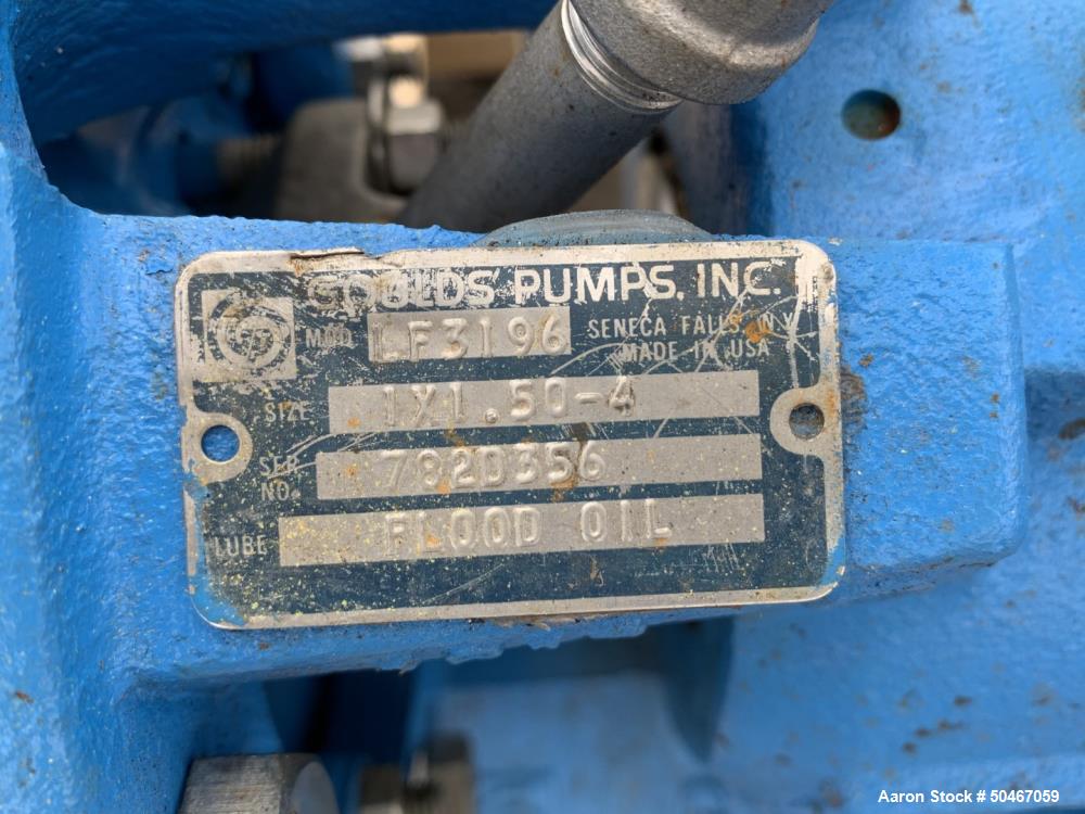 Used- Goulds Centrifugal Pump, Model LF3196