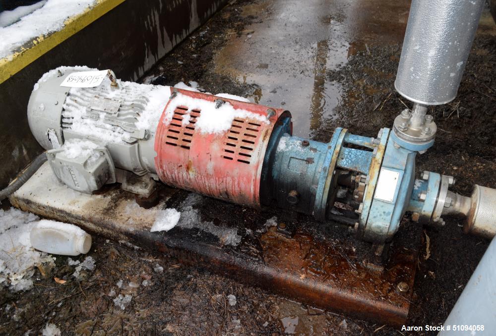 Used Goulds Centrifugal Pump, Model MTX, Size 1X2X10, 316 Stainless Steel. Driven by a 15hp, 3/60/208-230/460 volt, 3530 rpm motor. Serial# 87400, built 2014. Base mounted. ** This will not be availa...