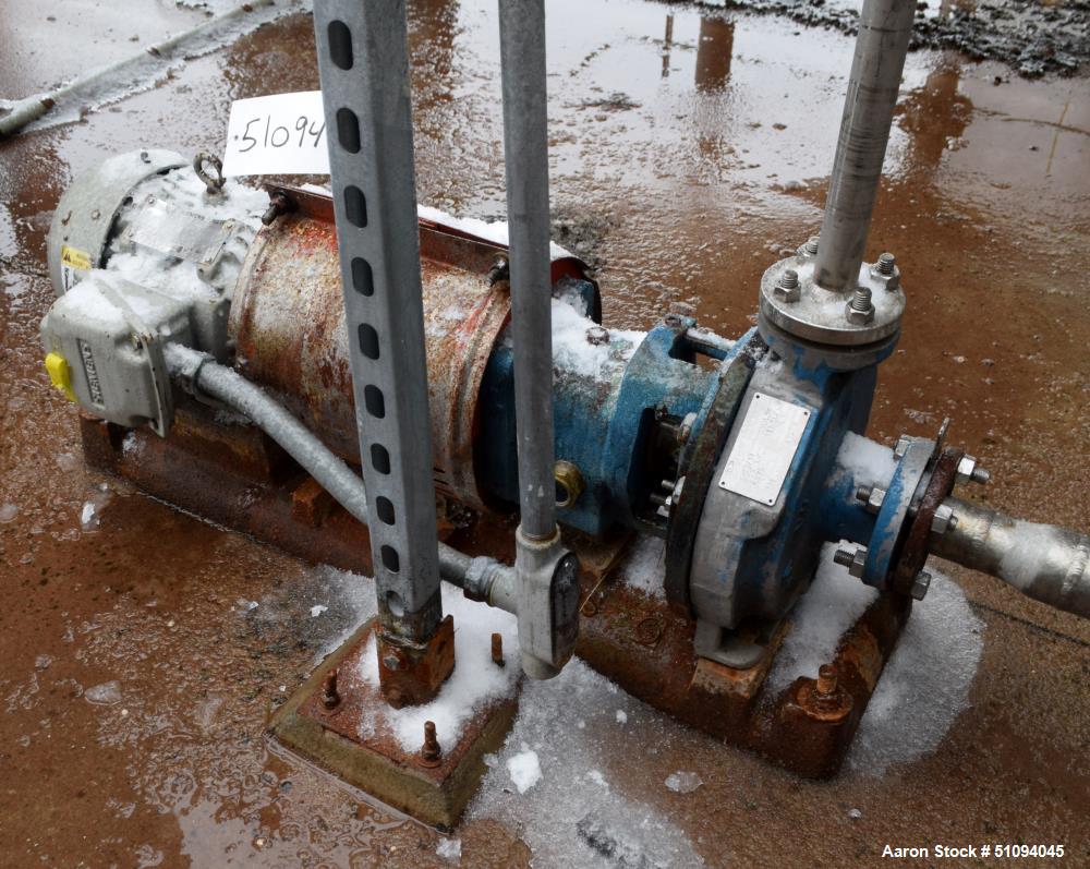 Used Goulds Centrifugal Pump, Model STXLF, Size 1X1.5LFX8, 316 Stainless Steel. Driven by a 2hp, 3/60/208-230/460 volt, 1740 rpm motor. Serial# 87238, built 2014.  ** This will not be available for d...