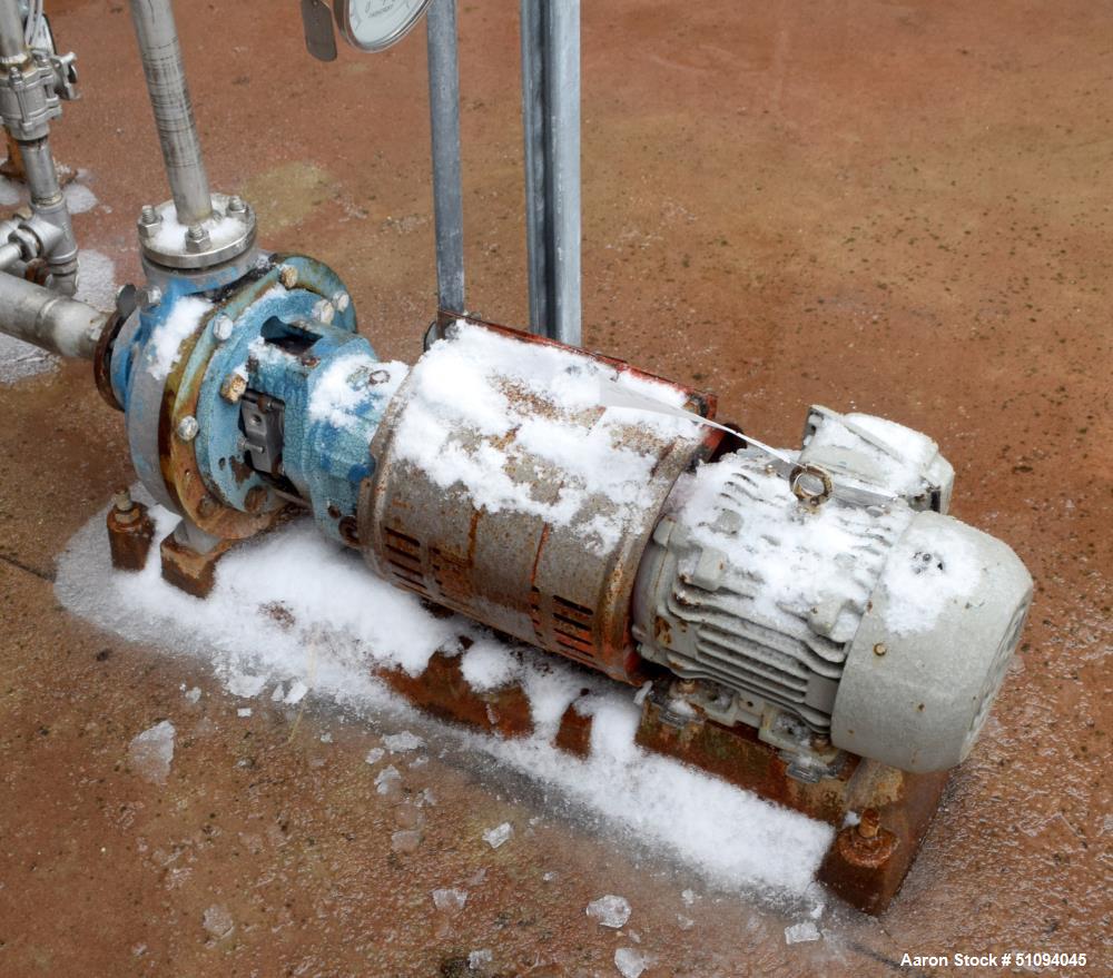 Used Goulds Centrifugal Pump, Model STXLF, Size 1X1.5LFX8, 316 Stainless Steel. Driven by a 2hp, 3/60/208-230/460 volt, 1740 rpm motor. Serial# 87238, built 2014.  ** This will not be available for d...