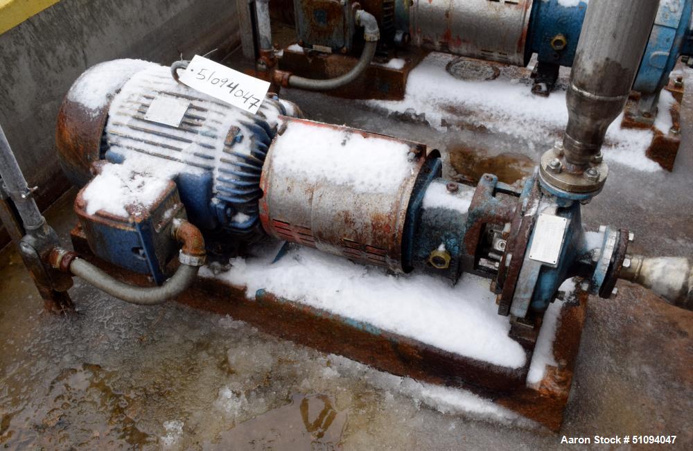 Used Goulds Centrifugal Pump, Model STX, Size 1X1.5X8, 316 Stainless Steel. Driven by a 15hp, 3/60/230/460 volt, 3530 rpm motor. Serial# 87397, built 2014. ** This will not be available for delivery ...
