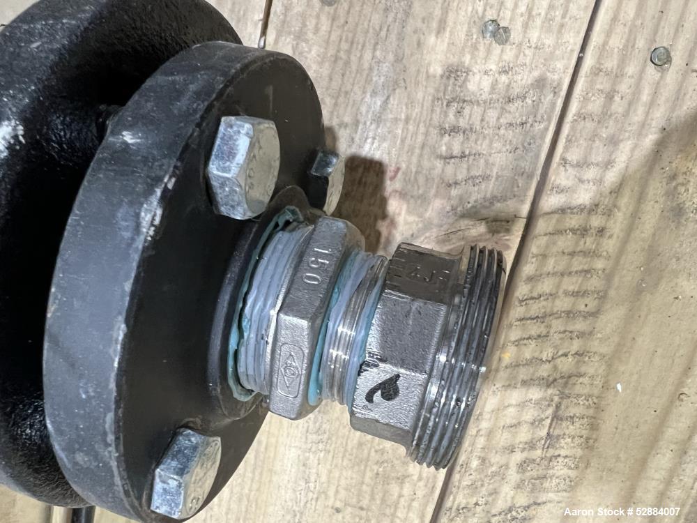 Used Grundfos Multistage Centrifugal Pump, Model CR1-19 A-FGJ-A-E-HQQE. 399/549 feet H/Hmax. 9.7 GPM. Driven by 3hp, 3/60/208-230/460 volt, 3500-3520rpm motor. 1-1/2" inlet/outlet. Serial# A-98937247...