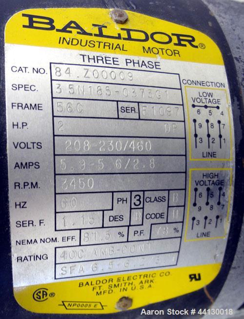 Used Grundfos CR2 Vertical Multistage Centrifugal Pump, Model CR2-80UGUAAUUE, 316 Stainless Steel. Approximate 11 gallons per minute at 290' head at 3450 rpm at 300 psi. 2" Inlet/outlet. Driven b y a...
