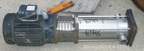 Used Stainless Steel Grundfos Series C Multi-Stage Centrifugal Pump
