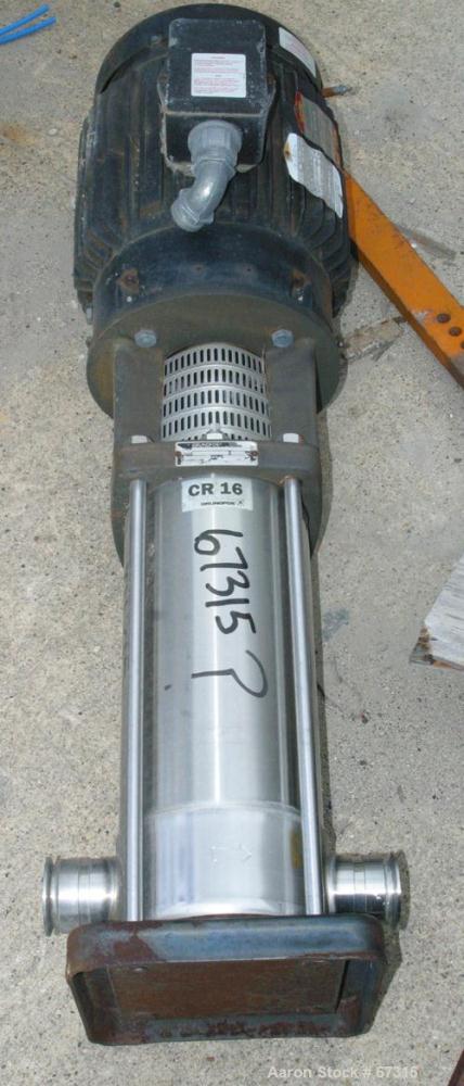 Used Stainless Steel Grundfos Series C Multi-Stage Centrifugal Pump