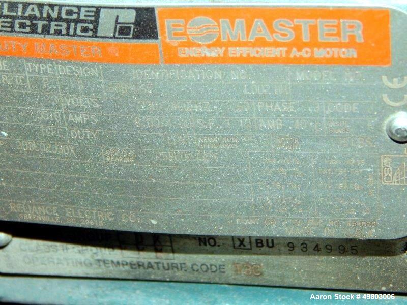 Used HMD Kontro Centrifugal Pump, Model GTA, Size 1X1X5, 316 Stainless Steel. Rated 200 gallons per minute at 60’ head at 3500 rpm, maximum design pressure 275 psi. Driven by a 3hp, 3/60/230/460 volt...