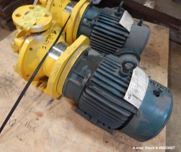 Used HMD Kontro Centrifugal Pump, Model GTA, Size 1X1X5, 316 Stainless Steel. Rated 200 gallons per minute at 60’ head at 3500 rpm, maximum design pressure 275 psi. Driven by a 3hp, 3/60/230/460 volt...