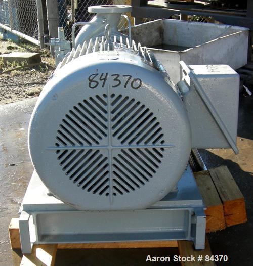 Unused-UNUSED: KSB centrifugal pump, model HPK-E4 100-200, 316 stainless steel. 5" inlet, 4" outlet. Rated approximately 1052 gallons per minute with 192 feet of head. Driven by a 75 hp, 3/60/460 vol...
