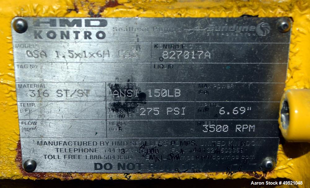 Used Kontro Centrifugal Pumps