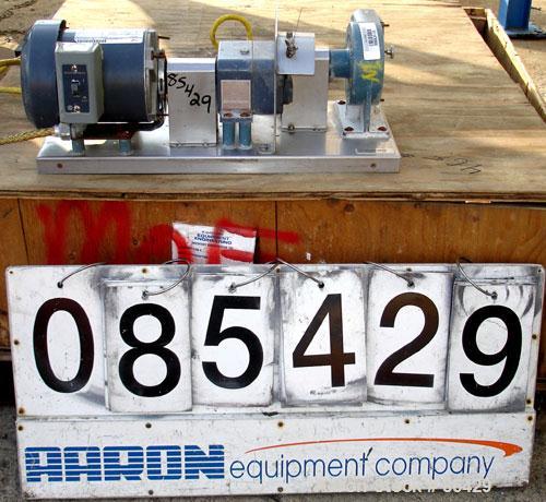 Used Randolph Peristaltic Hose Pump, Model 610, Aluminum Housing. Two (2) tube sizes. 1/2" tubing rated 190 gallons per hour at 400 RPM, 3/8" tubing rated 110 gallons per hour at 400 RPM. Driven by a...