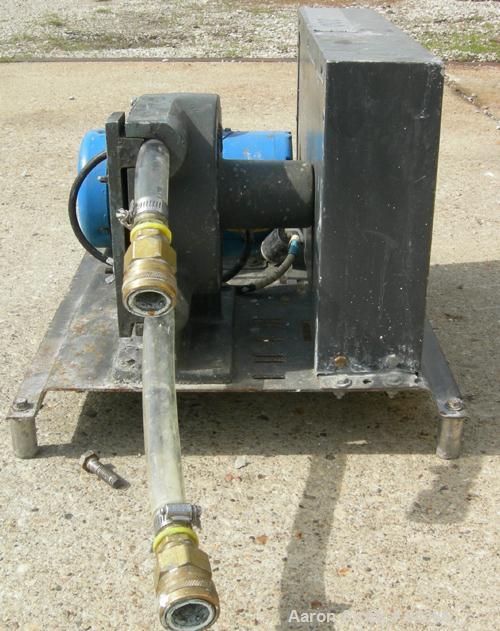 Used Randolph Peristalic Pump, Model 750, Carbon Steel. Hose capacities 1-1/16" OD, 3/4" ID to 15/16" OD, 5/8" ID. Rated 10 gallons per minute at 430 rpm. Driven by a 1/2 hp, 1/60/115/208-230 volt, 1...