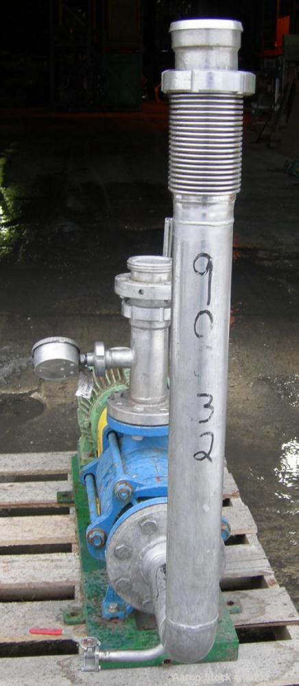 Used Stainless Steel Sihi Side Channel Centrifugal Pump, model CEHY6101