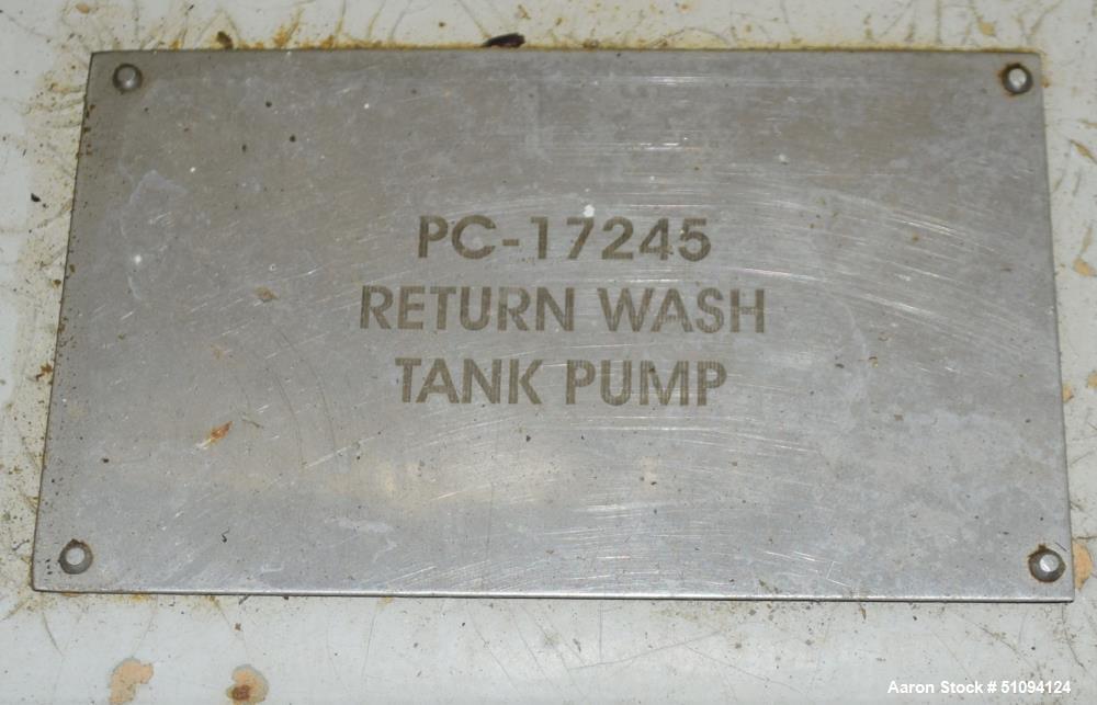 Used Sulzer CPT Chemical Centrifugal Pump, Model CPT12-1-LF, Stainless Steel. Rated 10 gallons per minute at 85 head at 1770 rpm. Driven by a 2hp, 3/60/208-230/460 volt, 1740 rpm motor. Serial# 10011...