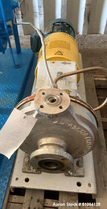 Used Sulzer CPT Chemical Centrifugal Pump, Model CPT22-1-LF