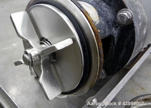 Used L.C. Thomsen & Sons Centrifugal Pump, Model 56321-KA, 316 Stainless Steel.  Approximately 15 gallons per minute at 15’ head.  1-1/2” Tri-clamp inlet, 1” tri-clamp outlet, approximately 5” diamet...