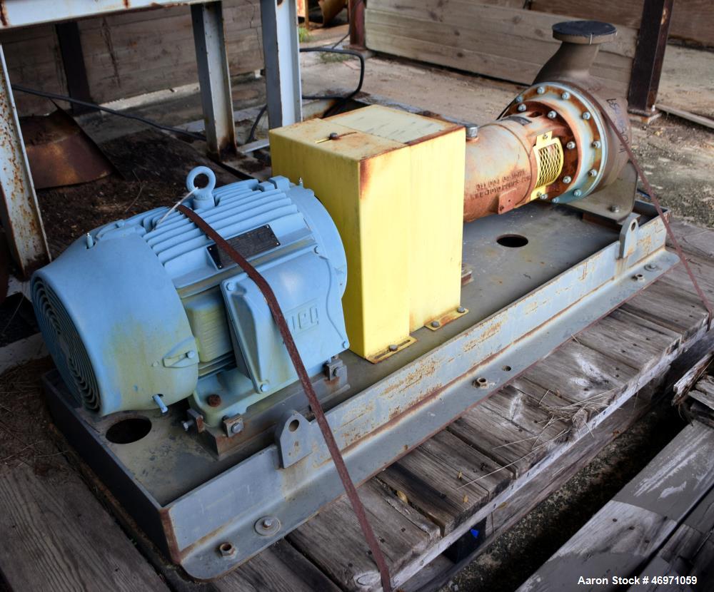 Unused- Toyo Centrifugal Pump, Model DEH-72-80-PF4-CD4-D#, Stainless Steel. Rated 200 gallons per minute at 126’ head at 1660 rpm. 4” Inlet, 3” outlet, impeller diameter 11.1”, maximum solid size 1.2...