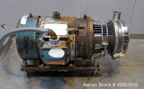 Used Stainless Steel Tri-Clover Centrifugal Pump, Model C216MD18T-S