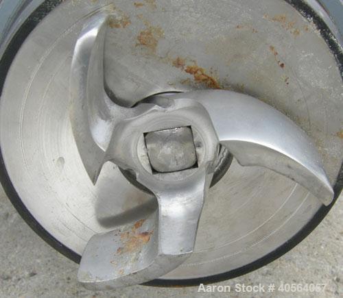 Used Tri-CloverCentrifugalPump, model C216MD18T-S,316 stainless steel.2" tri-clamp inlet, 1 1/2" tri-clamp outlet. Approximate capacity 100 gallons per minute at 76' head, 4 1/2'' diameter impeller. ...