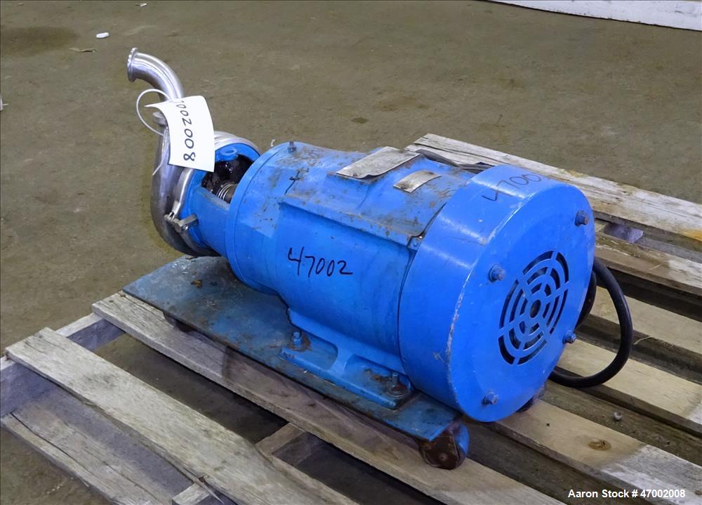 Used Tri-Clover Centrifugal Pump, Model C216MD21T-S-7-1/2-36, 316 Stainless Ste