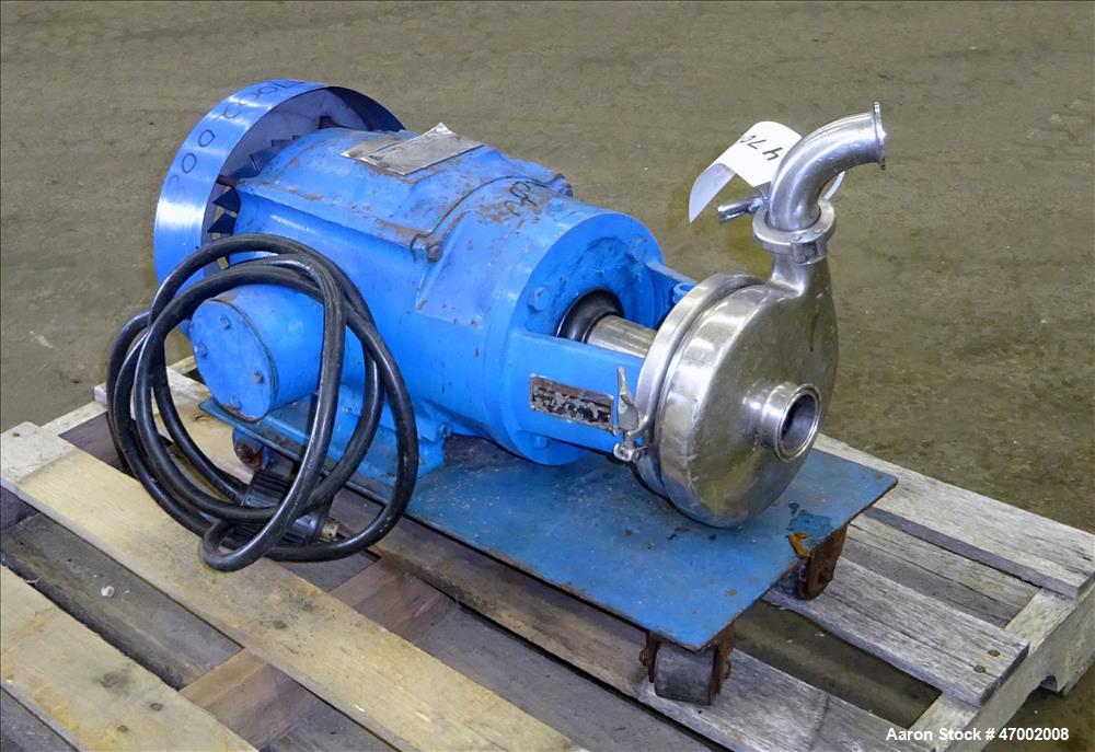 Used Tri-Clover Centrifugal Pump, Model C216MD21T-S-7-1/2-36, 316 Stainless Ste