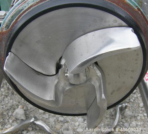Used Tri-Clover Centrifugal Pump, model C216MD21T-S, 316 stainless steel. 2" tri-clamp inlet, 1 1/2" tri-clamp outlet. Approximate capacity 160 gallons per minute at 110' head. Approximate 5'' diamet...