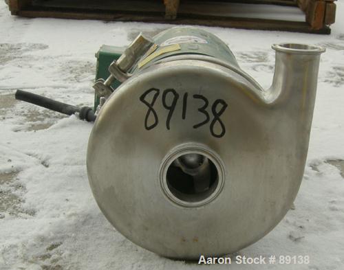 Used Tri-Clover Centrifugal Pump, Model C216MD56T-S, 316 Stainless Steel.
