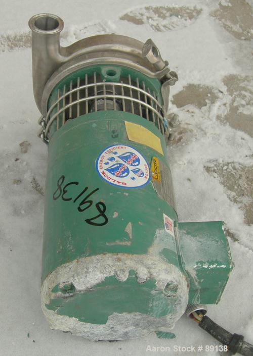 Used Tri-Clover Centrifugal Pump, Model C216MD56T-S, 316 Stainless Steel.