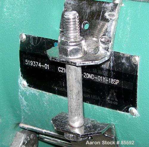 Used Tri-Clover Centrifugal Pump, Model C216MDG21T20ND01Y18SP, 316 Stainless Steel. 6" impeller, 2" tri-clamp inlet, 1-1/2" tri-clamp outlet. Approximate capacity 100 gallons per minute at 170' head....