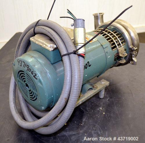 Used Stainless Steel Tri Clover Centrifugal Pump, Model C216MDG56T-S-KX