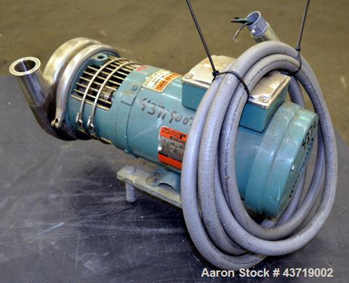 Used Stainless Steel Tri Clover Centrifugal Pump, Model C216MDG56T-S-KX