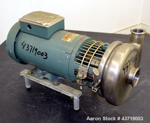 Used Stainless Steel Tri Clover Centrifugal Pump, Model C216MDG56T-S-KX