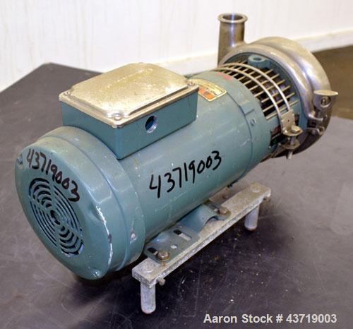 Used Stainless Steel Tri Clover Centrifugal Pump, Model C216MDG56T-S-KX
