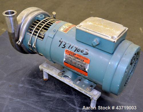 Used Stainless Steel Tri Clover Centrifugal Pump, Model C216MDG56T-S-KX