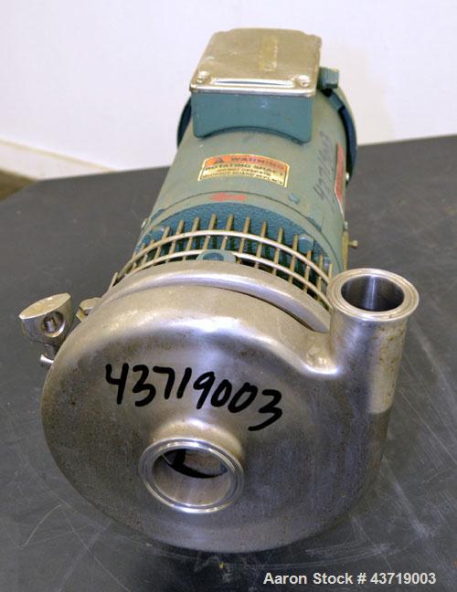 Used Stainless Steel Tri Clover Centrifugal Pump, Model C216MDG56T-S-KX