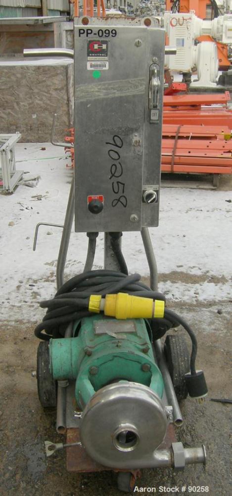 Used Stainless Steel Tri Clover Centrifugal Pump, Model C216TD18T-S