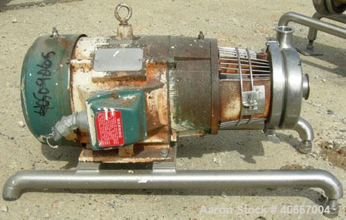 Used Stainless Steel Tri-Clover Centrifugal Pump, Model C216
