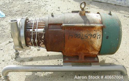 Used Stainless Steel Tri-Clover Centrifugal Pump, Model C216
