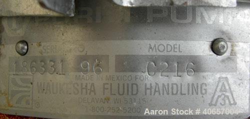 Used Stainless Steel Tri-Clover Centrifugal Pump, Model C216