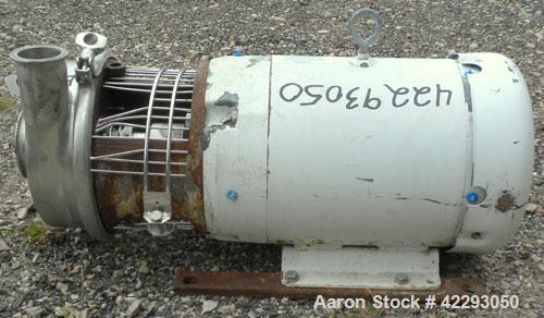 Used Stainless Steel Tri-Clover Centrifugal Pump, Model C218MD18-TS