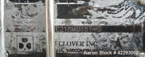 Used Stainless Steel Tri-Clover Centrifugal Pump, Model C218MD18-TS