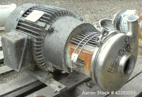 Used Stainless Steel Tri-Clover Centrifugal Pump, Model C218MD25T-S