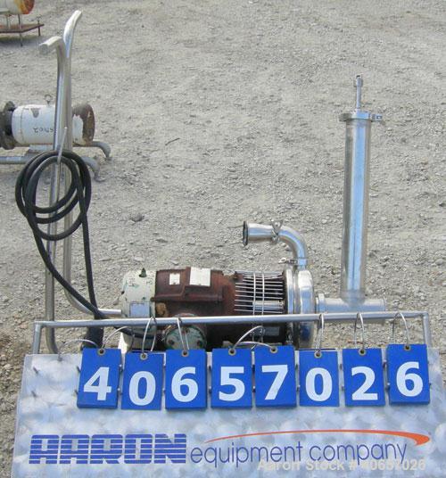 Used Stainless Steel Tri-Clover Centrifugal Pump, Model C328MD18T-S-5-18